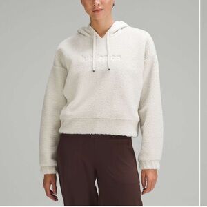 Lululemon Textured Fleece Embroidered Logo Hoodie